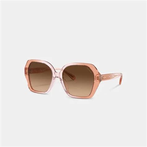 Signature Ombré Geometric Square Sunglasses .